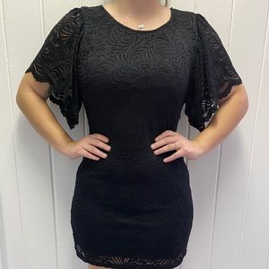 Blu pepper black lace dress medium
